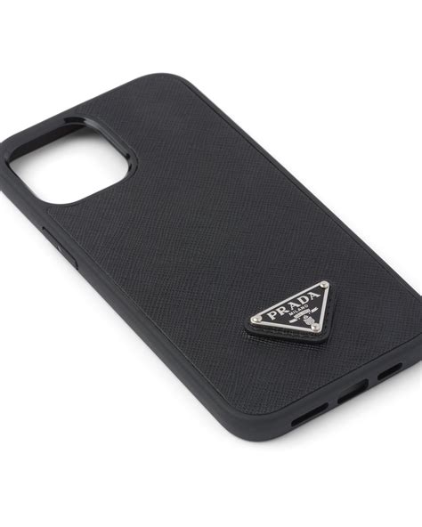 Black Saffiano cover for iPhone 12 Mini 